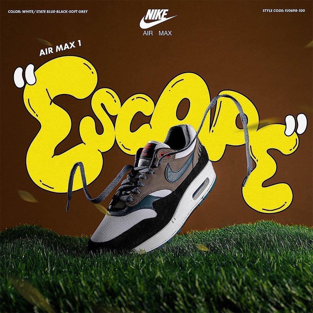 Nike Air Max 1 PRM Escape Treeline 黑森林叢林灰綠FJ0698-100