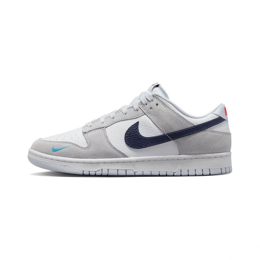 Nike Dunk Low Mini Swoosh Grey Navy 灰白藍FJ4227-001 - PChome 24h購物