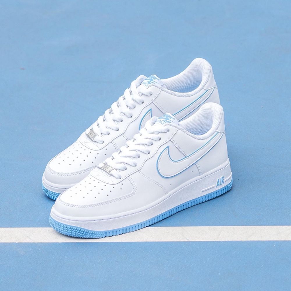 Nike Air Force 1 07 University Blue 滾邊天空藍DV0788-101 - PChome