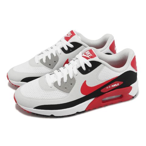 Nike 耐吉 高爾夫球鞋 Air Max 90 G TB 男鞋 白 紅 防水 高球 氣墊 緩震 運動鞋 DX5999-162