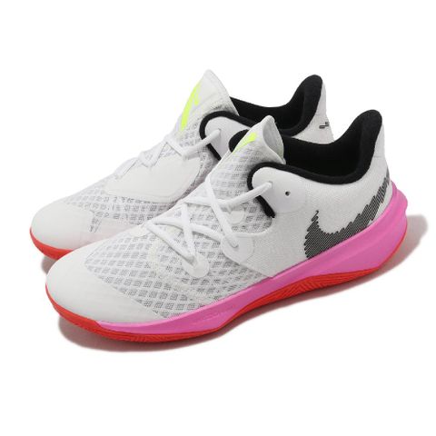 NIKE 耐吉 排球鞋 Zoom Hyperspeed Court SE 男鞋 白 粉紅 氣墊 室內運動鞋 奧運配色 DJ4476-121