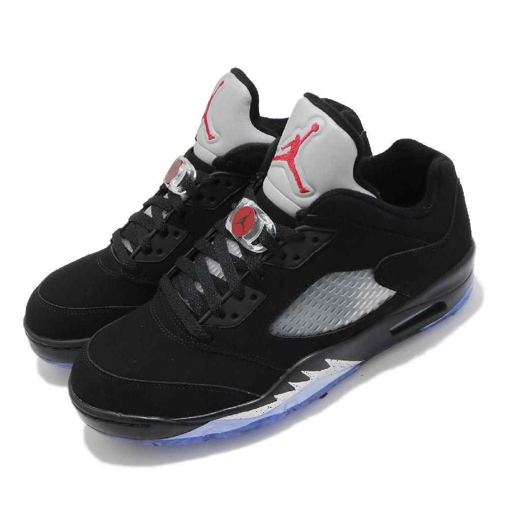 Nike 耐吉 高爾夫球鞋 Jordan 5 V Low Golf 黑 銀紅 男鞋 高球 5代 CU4523-003