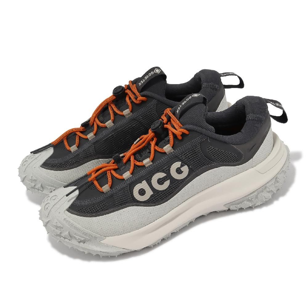 Nike 耐吉戶外鞋ACG Mountain Fly 2 Low GTX 防水煙灰橘機能越野男鞋