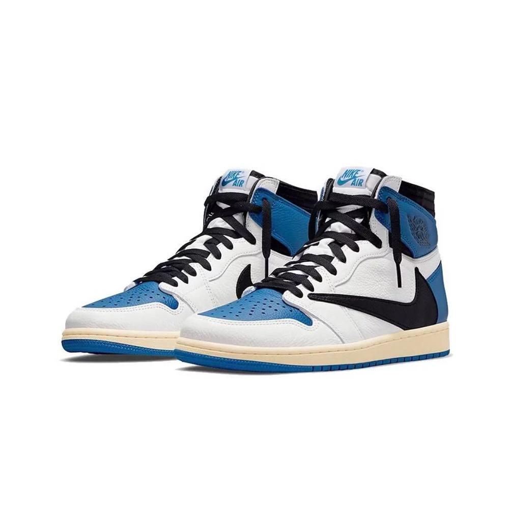 JORDAN 【NIKE 耐吉】Travis Scott x Fragment x Air  1 OG 高筒閃電倒勾 DH3227-105