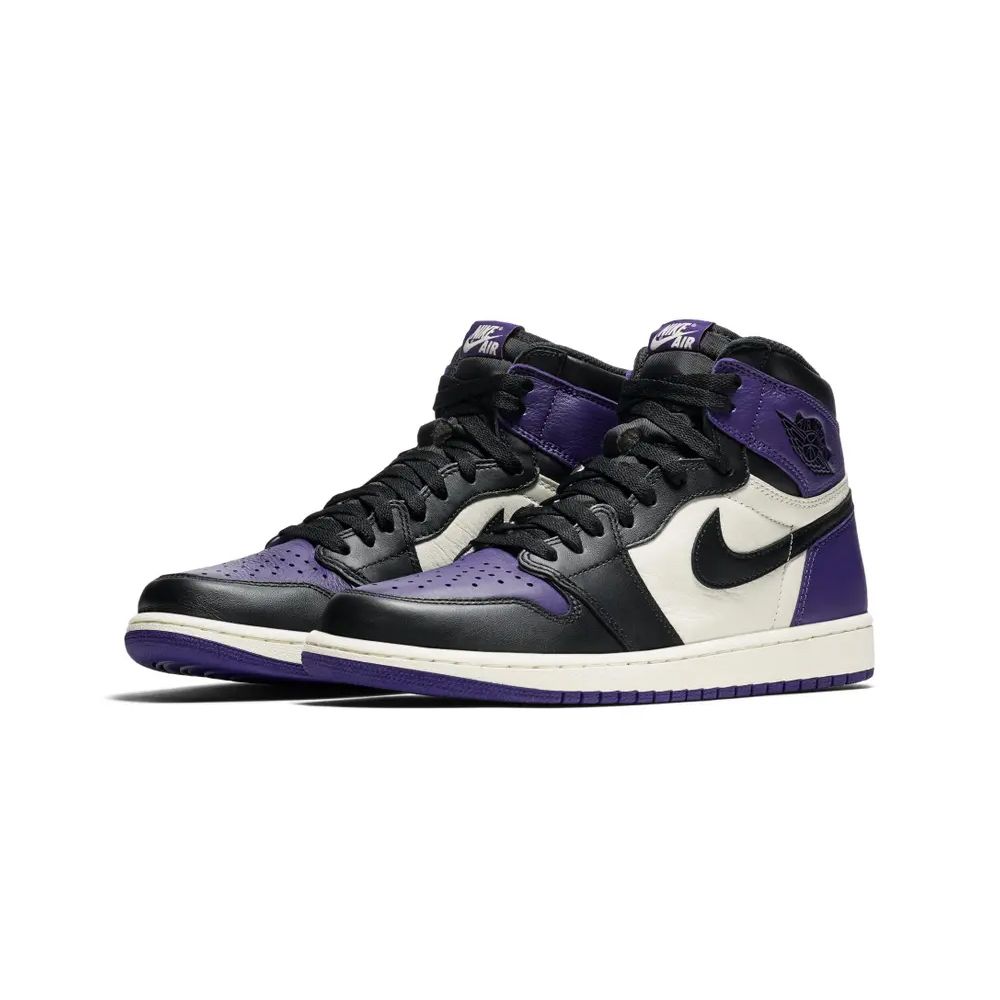 Air Jordan 1 Retro High Court Purple 黑紫腳趾555088-501 - PChome