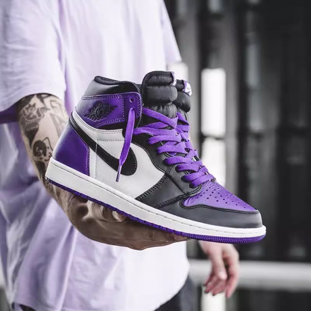 Air Jordan 1 Retro High Court Purple 黑紫腳趾555088-501 - PChome