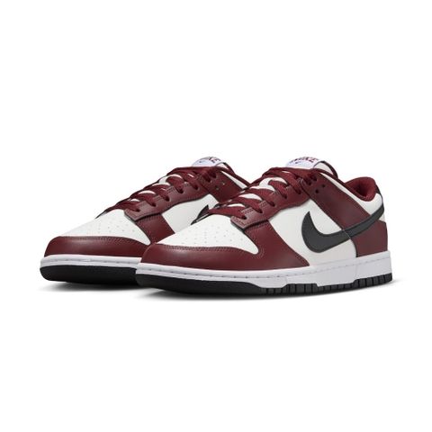 NIKE 耐吉 Dunk Low Dark Team Red 酒紅白湮 FZ4616-600