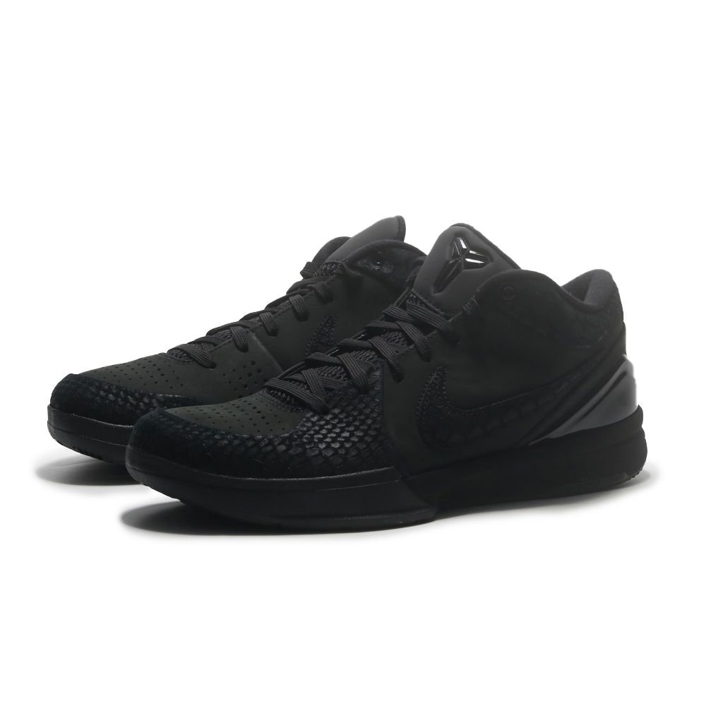 NIKE 籃球鞋KOBE 4 PROTRO BLACK 全黑曼巴蛇皮低筒男FQ3544-001