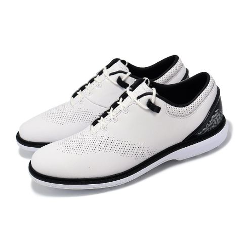 Nike 耐吉 高爾夫球鞋 Jordan ADG 4 男鞋 白 黑 皮革 緩衝 抓地 爆裂紋 喬丹 運動鞋 DM0103-110