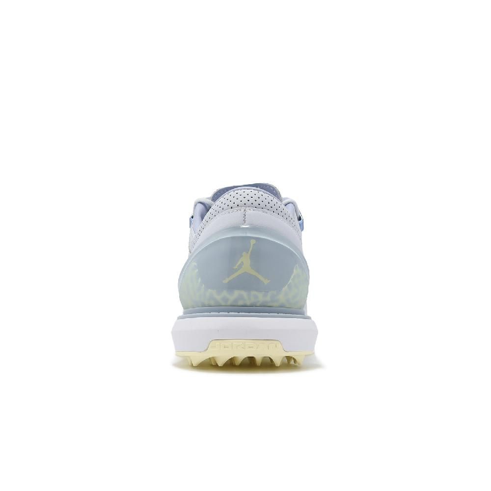 NIKE 耐吉   高爾夫球鞋 Jordan ADG 4 男鞋 白 藍 皮革 緩衝 抓地 爆裂紋 喬丹 運動鞋 DM0103-057