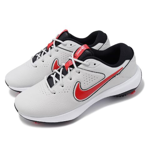 Nike 耐吉 高爾夫球鞋 Victory Pro 3 Wide NN 男鞋 寬楦 灰 紅 防潑水 可拆釘 運動鞋 DX9028-002