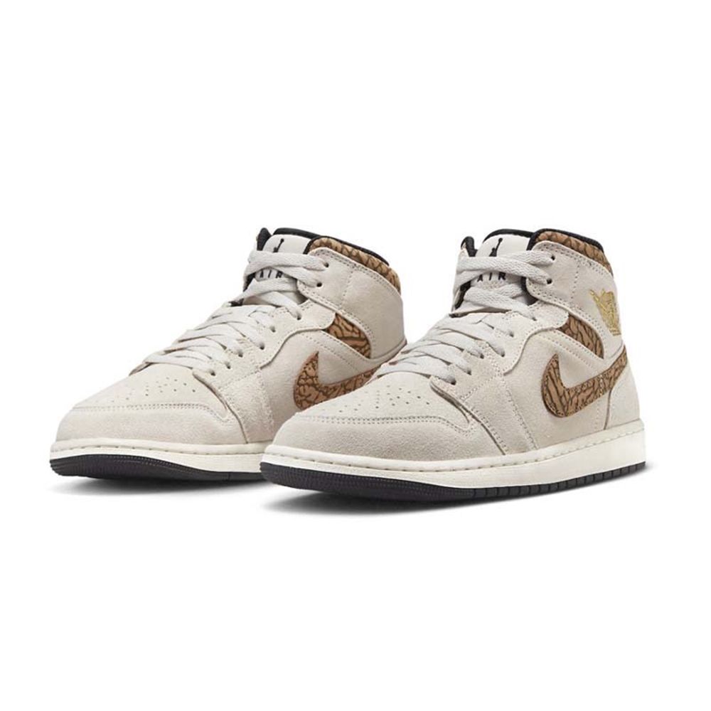 JORDAN 【NIKE 耐吉】Air  1 Mid SE Brown Elephant 米白褐 DZ4129-102