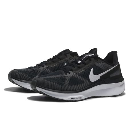 NIKE 耐吉 慢跑鞋 AIR ZOOM STRUCTURE 25 黑白 基本 運動鞋 男 DJ7883-002