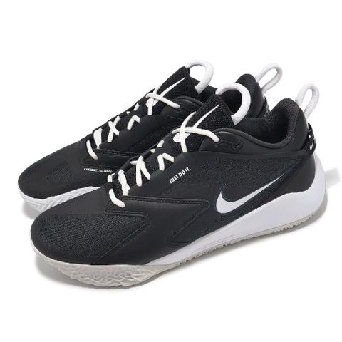 NIKE 耐吉 排球鞋 Air Zoom HyperAce 3 男鞋 女鞋 黑 白 緩衝 室內運動 羽排鞋 運動鞋 FQ7074-002