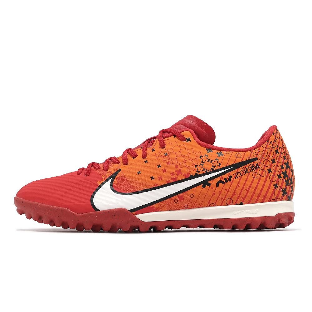 NIKE 耐吉   足球鞋 Zoom Vapor 15 Academy MDS TF 橘 紅 白 草地 男鞋 運動鞋 FD1168-600