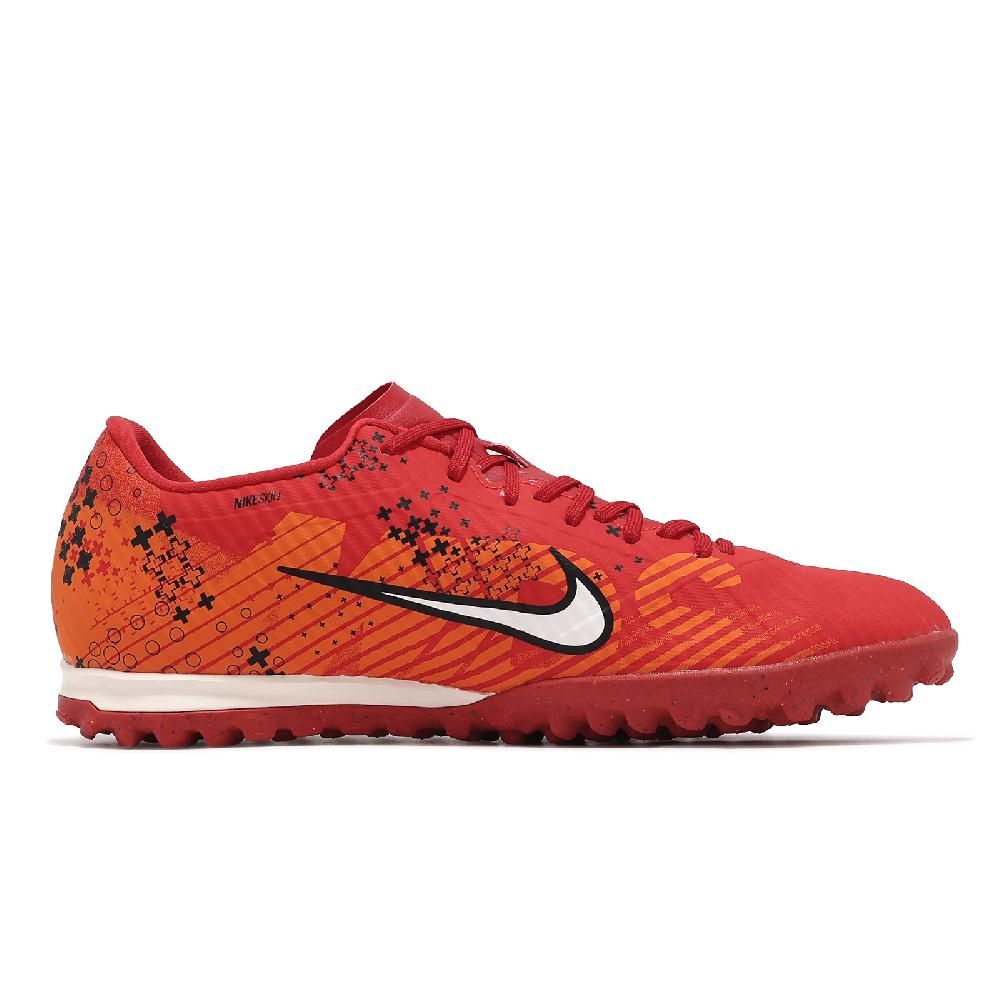 NIKE 耐吉   足球鞋 Zoom Vapor 15 Academy MDS TF 橘 紅 白 草地 男鞋 運動鞋 FD1168-600