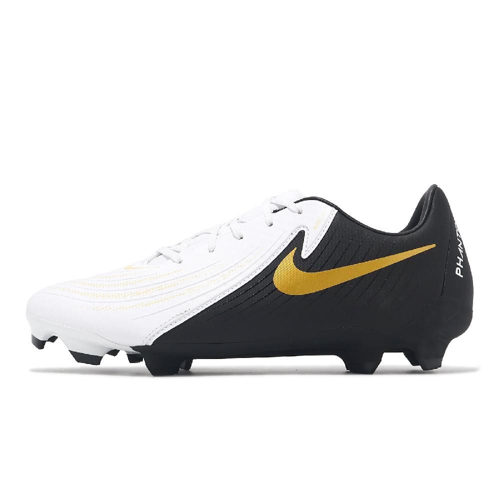 NIKE 耐吉   足球鞋 Phantom GX II Academy FG/MG 男鞋 白 黑 抓地 合成材質 運動鞋 FD6723-100