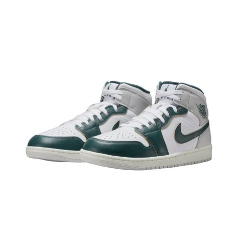 NIKE 耐吉 Air Jordan 1 Mid SE Oxidized Green 灰綠 中筒 男鞋 休閒鞋 FQ7720-103