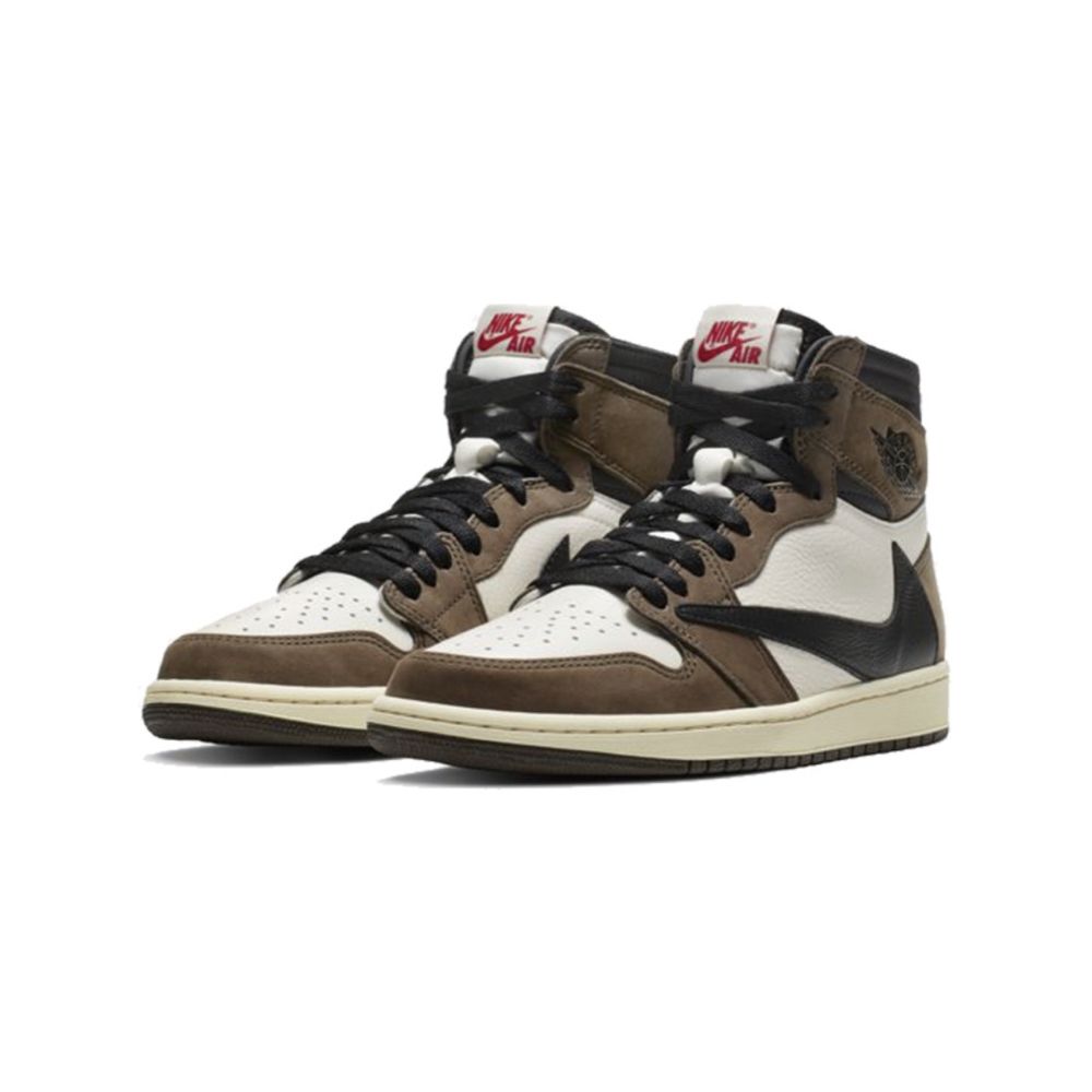 NIKE 耐吉 Travis Scott x Air Jordan 1 卡其 高筒 AJ1 倒勾 聯名款 倒鉤 休閒鞋 男鞋 CD4487-100