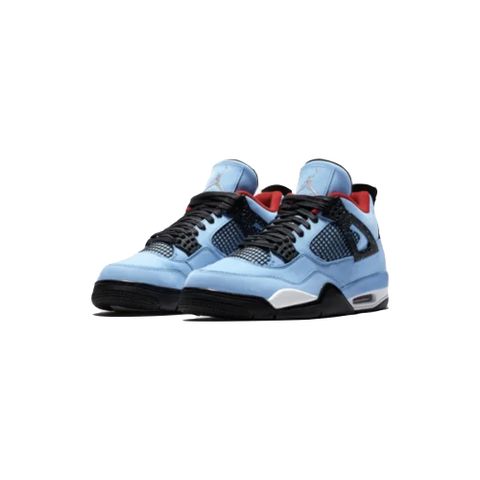 NIKE 耐吉 Travis Scott Cactus Jack x Air Jordan 4 Retro Cactus Jack 大學藍 聯名款 休閒鞋 男鞋 308497-406