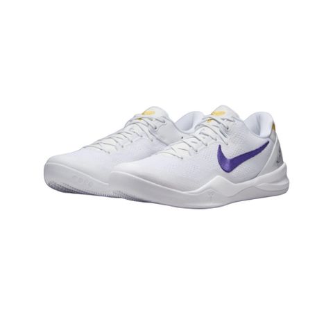 NIKE 耐吉 Kobe 8 Protro Lakers Home 白紫 休閒鞋 男鞋 HF9550-100