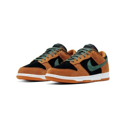 NIKE 耐吉 Dunk Low Ceramic 黑橙 麂皮 低筒 休閒鞋 男鞋 DA1469-001