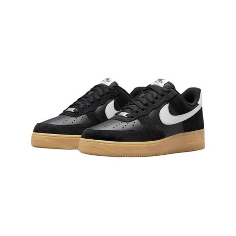 NIKE 耐吉 Air Force 1 Low Black Suede Gum 黑色麂皮 焦糖底 舒適 休閒鞋 男鞋 FQ8714-004