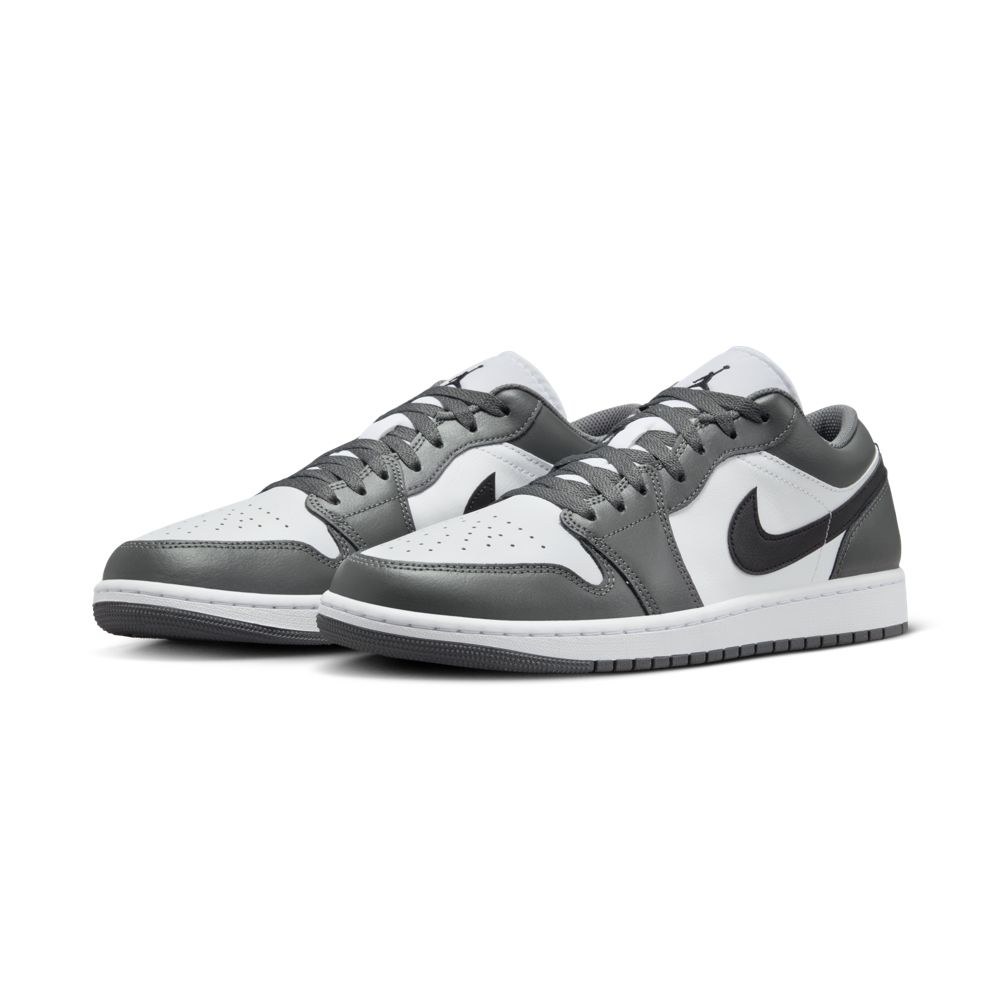 NIKE 耐吉 Air Jordan 1 Low 鐵灰黑 經典 復古 百搭 低筒 休閒鞋 男鞋 553558-152