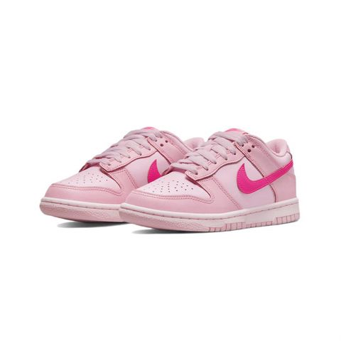 NIKE 耐吉 Dunk Low Triple Pink 頑皮豹粉 大童 DH9765-600