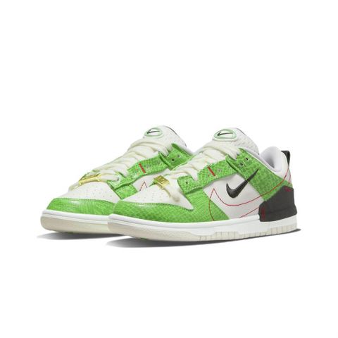 NIKE 耐吉 Dunk Low Disrupt 2 Snakeskin 蛇紋綠 蛇紋金扣 解構 DV1491-101