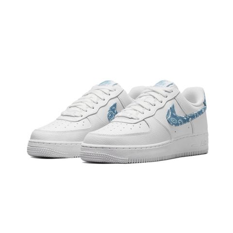 Nike Air Force 1 Low 07 Blue Paisley 藍白 變形蟲 休閒鞋 DH4406-100