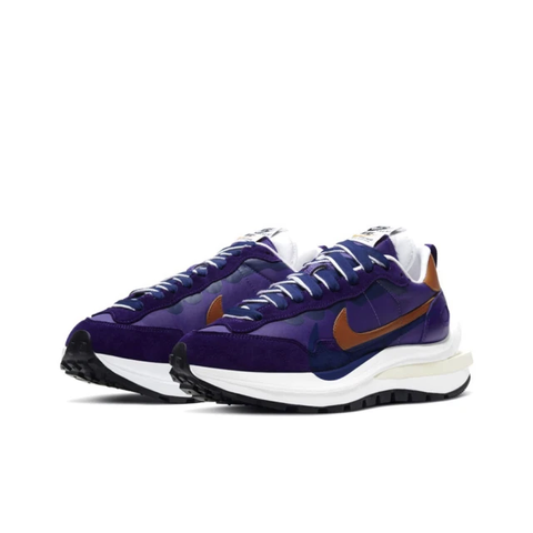 【NIKE 耐吉】Sacai x Nike Vaporwaffle 紫橘 休閒鞋 DD1875-500