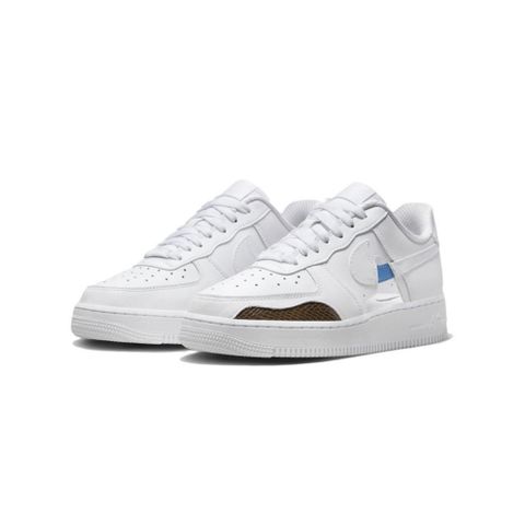 NIKE 耐吉 Air Force 1 Low 07 Cut Out White W 鏤空 鱷魚紋 男女鞋 FB1906-100