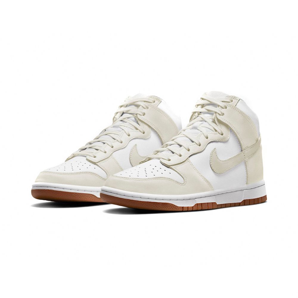 NIKE 耐吉  Dunk High Sail Gum 奶油白 米白 卡其底 經典高筒 休閒鞋 女鞋 DD1869-109