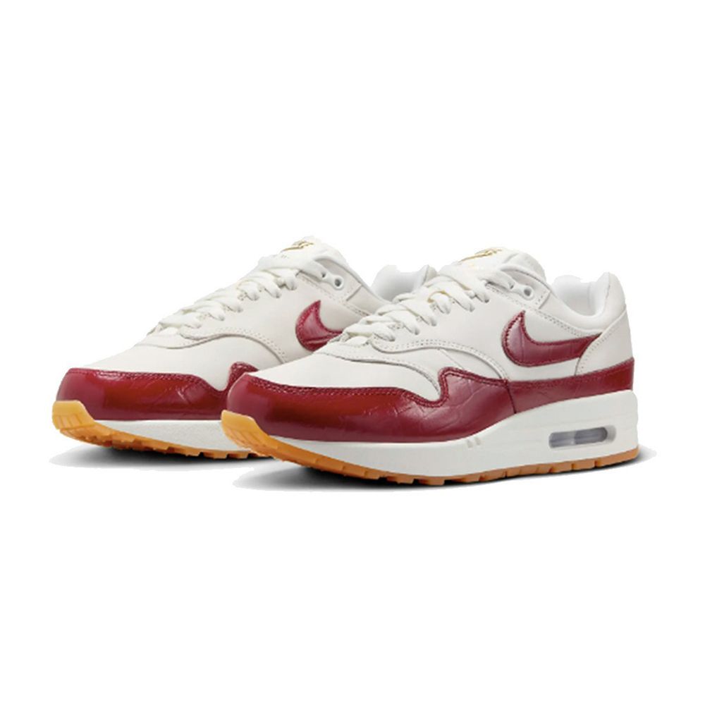 NIKE 耐吉 Air Max LX Team Red 白紅皮革 氣墊 增高 休閒鞋 女鞋 FJ3169-100