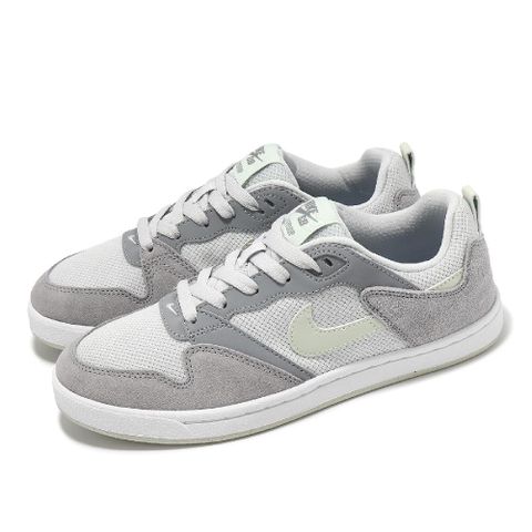 NIKE 耐吉 滑板鞋 Wmns SB Alleyoop 女鞋 灰 淡綠 麂皮 運動鞋 休閒鞋 CQ0369-002