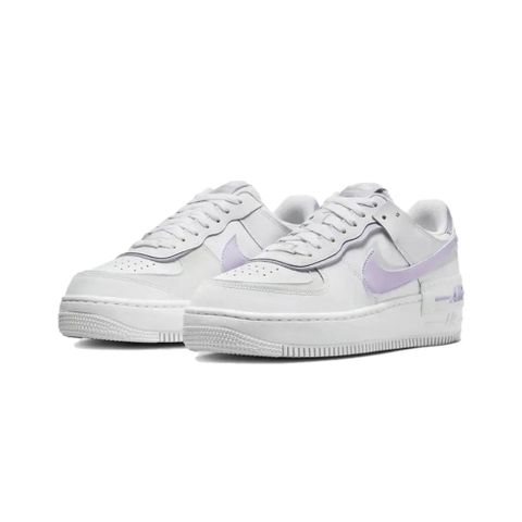 【NIKE 耐吉】Nike Air Force 1 Low Shadow 淺紫白 女鞋 休閒鞋 FN6335-102