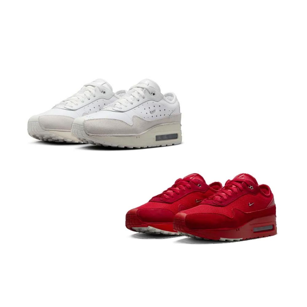 NIKE 耐吉 Jacquemus x W Nike Air Max 1 全紅/米白 聯名款 休閒鞋 女鞋 HM6690-600/HM6690-100