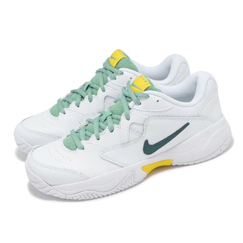 NIKE 耐吉 Nike 耐吉 網球鞋 Wmns Court Lite 2 女鞋 白 黃 綠 硬地 運動鞋 AR8838-108