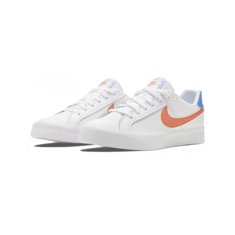 NIKE 耐吉 Court Royale AC 白橘藍 復古 經典 低筒 休閒鞋 女鞋 DN4244-181