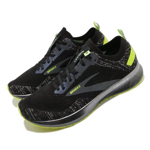 Brooks 慢跑鞋 Levitate 4 Run 運動 男鞋 路跑 緩震 DNA科技 透氣 健身 球鞋 黑 黃 1103451D013