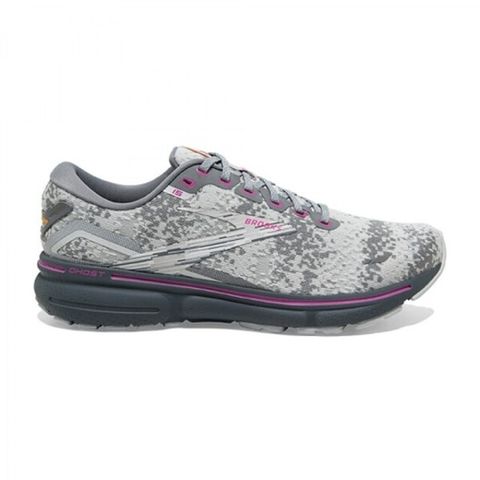 Brooks Ghost 15 [1203801B147] 女 慢跑鞋 路跑 避震緩震 魔鬼系列 數位迷彩限定款 淺灰