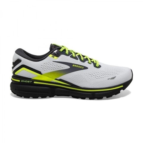 Brooks Ghost 15 [1103931D125] 男 慢跑鞋 運動 路跑 避震緩衝象限 夜光限定款 白 螢黃