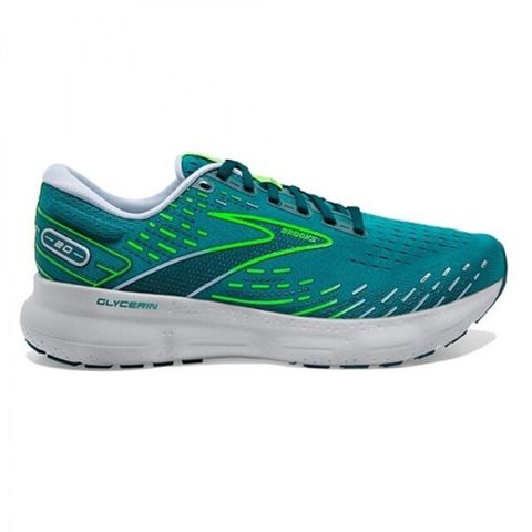 Brooks Glycerin 20 [1103821D386] 男 慢跑鞋 路跑 避震緩衝象限 甘油系列20代 藍綠