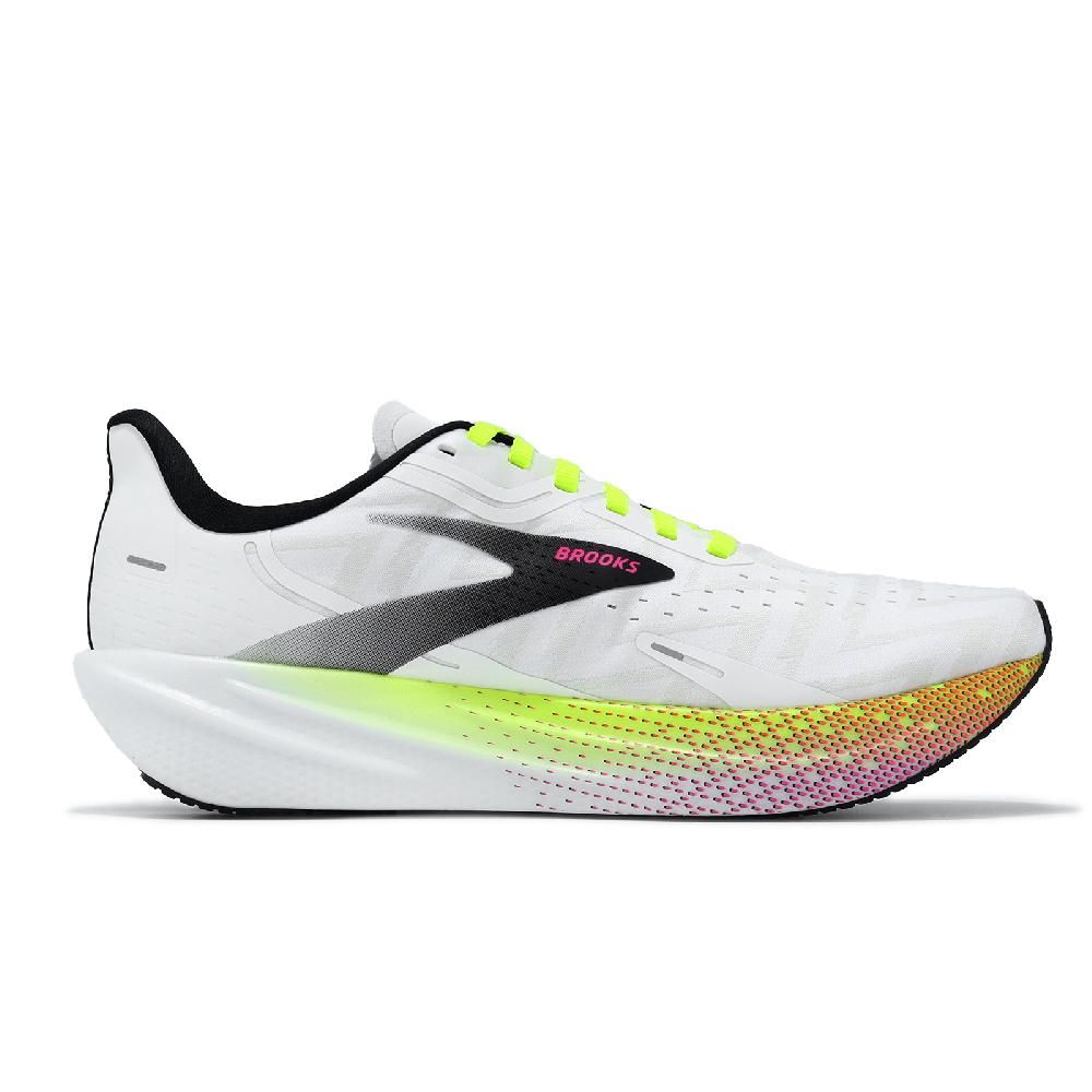 BROOKS  布魯克斯 競速跑鞋 Hyperion Max 男鞋 白 黑 綠 輕量 回彈 路跑 競訓 運動鞋 1103901D196