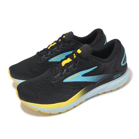 BROOKS 布魯克斯 慢跑鞋 Ghost 16 男鞋 黑 藍 魔鬼系列 避震 輕量 運動鞋 1104181D029