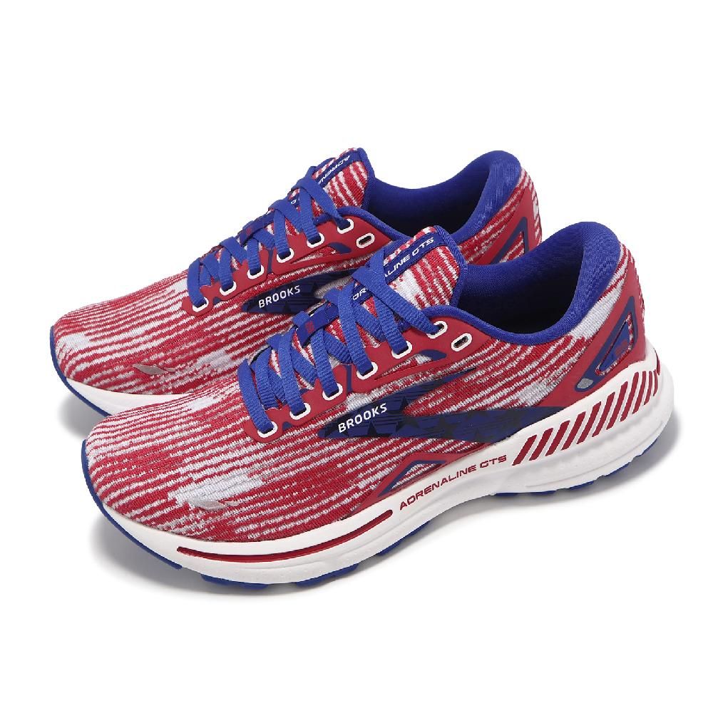 BROOKS  布魯克斯 慢跑鞋 Adrenaline GTS 23 女鞋 紅 藍 美國限定 GTS腎上腺素 緩衝 運動鞋 1203811B631