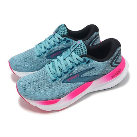 Brooks 布魯克斯 慢跑鞋 Glycerin 21 女鞋 藍綠 粉 回彈 輕量 甘油系列 運動鞋 1204081B497