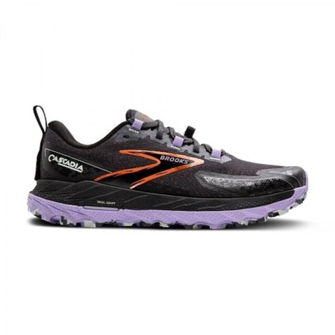 BROOKS Cascadia 18 [1204161D048] 女 慢跑鞋 運動 路跑 避震緩衝象限 穩定 寬楦 黑紫