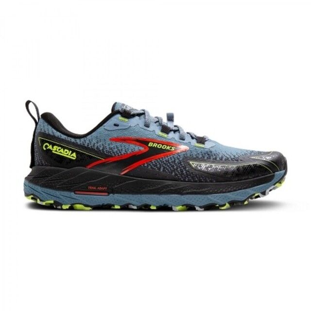 BROOKS  Cascadia 18 [1104262E004] 男 慢跑鞋 運動 路跑 避震緩衝象限 穩定 藍黑